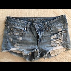 American Eagle Distressed Denim Cutoffs
